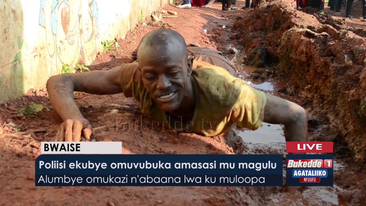 Poliisi ekubye omuvubuka amasasi mumagulu.