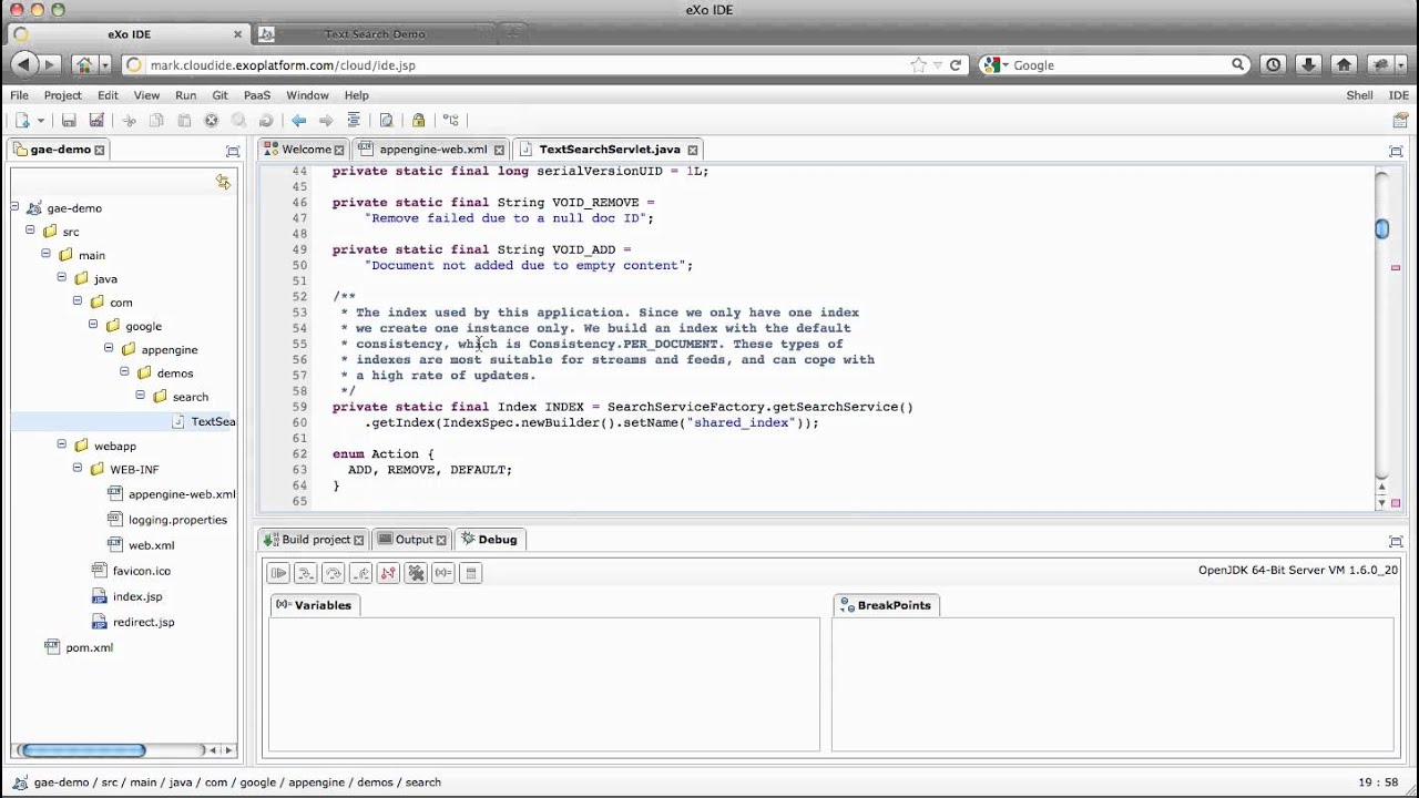 Deploy to Google App Engine Using eXo Cloud IDE - YouTube