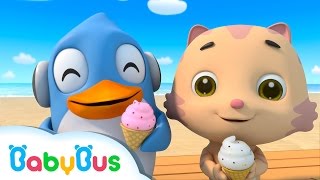 아이스크림 맛있어요|키키묘묘 직업역할놀이 3D동요|베이비버스 어린이동요|BabyBus screenshot 4