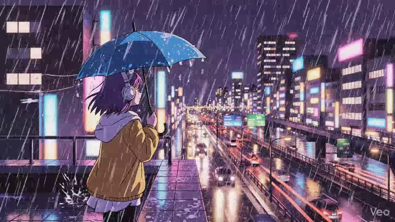 Rainy Neon Streets 🌧️ Japanese City Lofi | Study Beats