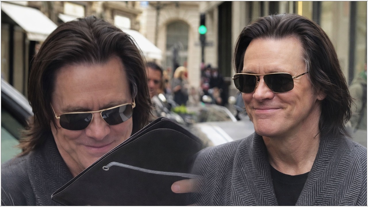 Дискуссия о цвете глаз Джима Кэрри разгорается с новой силой — солнцезащитные очки добавляют зага...