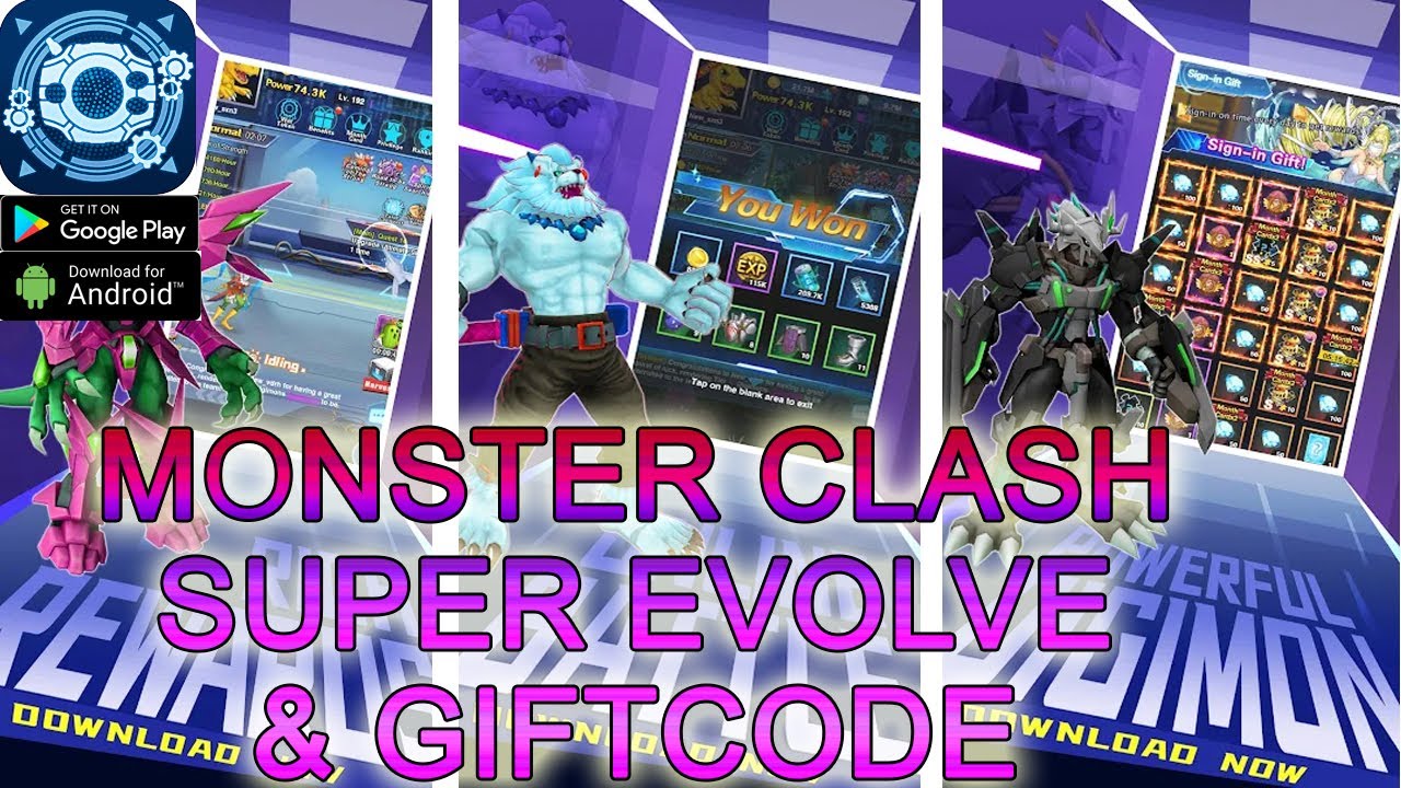 Monster Clash: Super Evolve - Gameplay & 3 Giftcode (Android, APK)