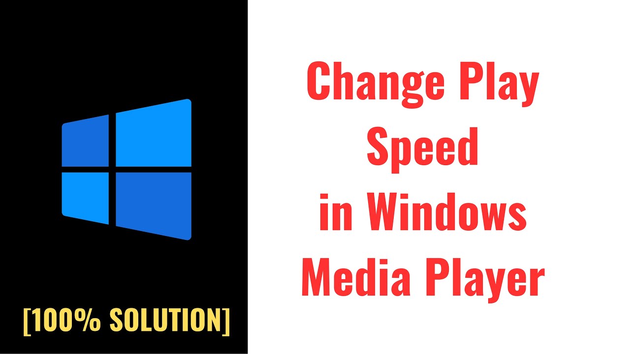How to Change play speed in Windows Media Player