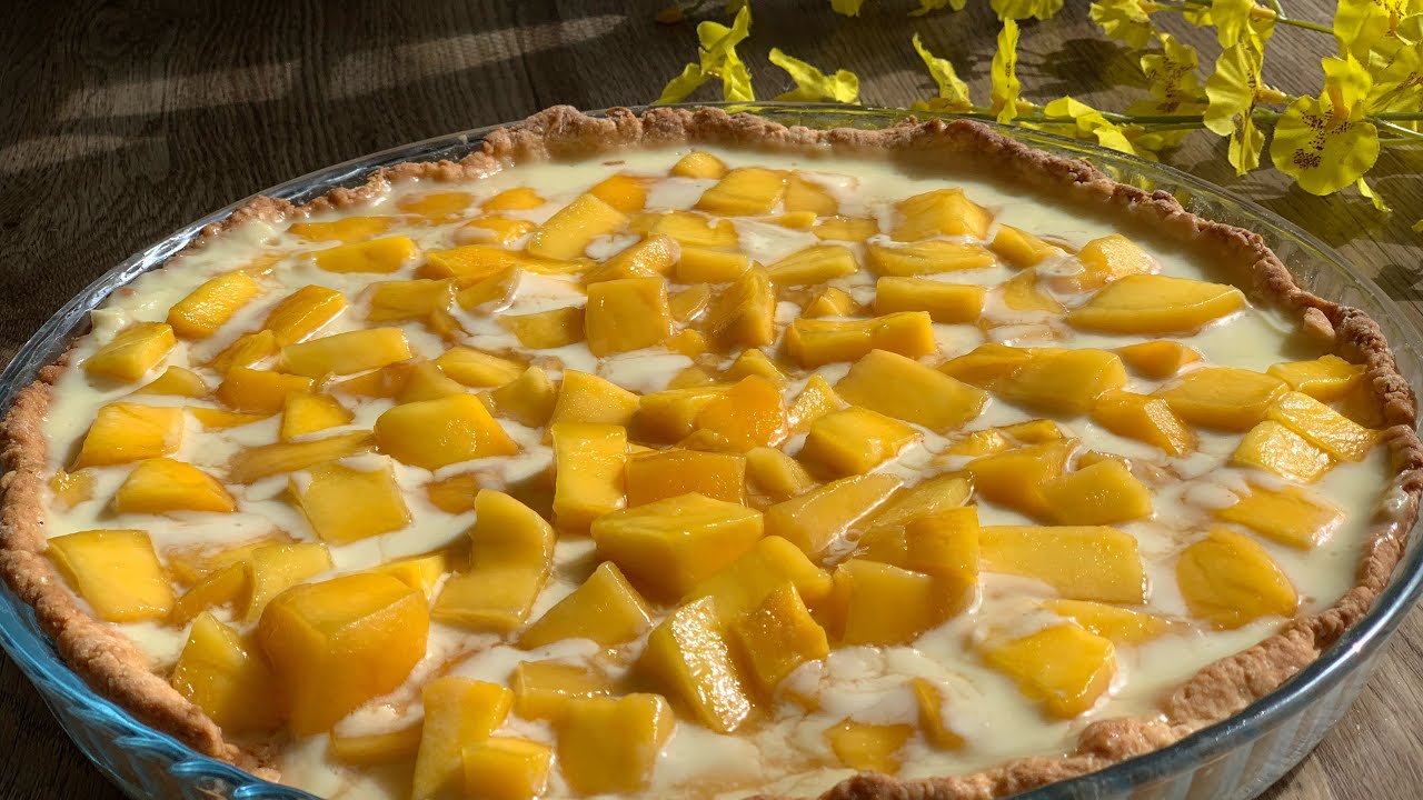 Recette tarte à la mangue fraîche et facile|