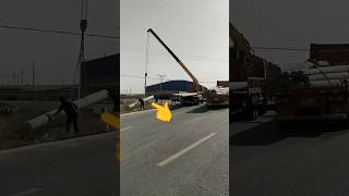 How to Unload Utility Poles Like a Pro 🏗️ #shorts