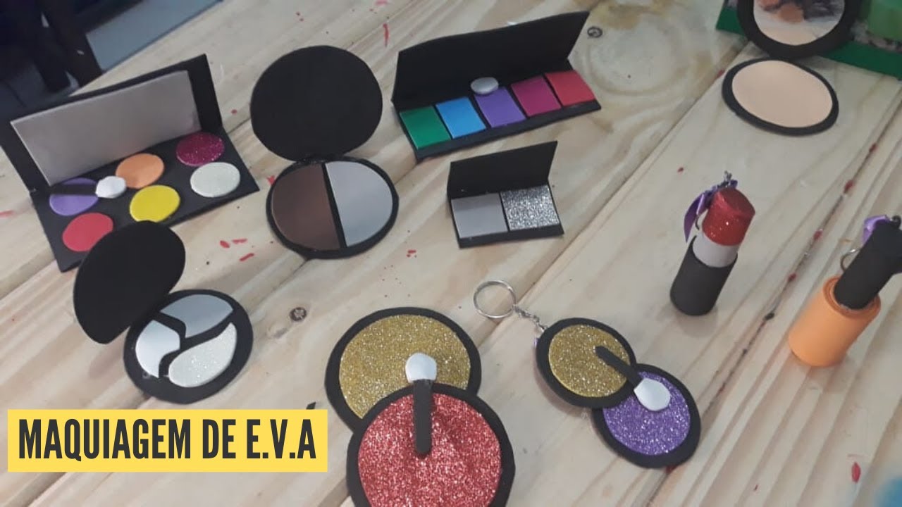 Como fazer kit de maquiagem com EVA