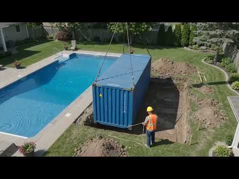 They Buried a Shipping Container Under Their POOL... Here's What's Inside