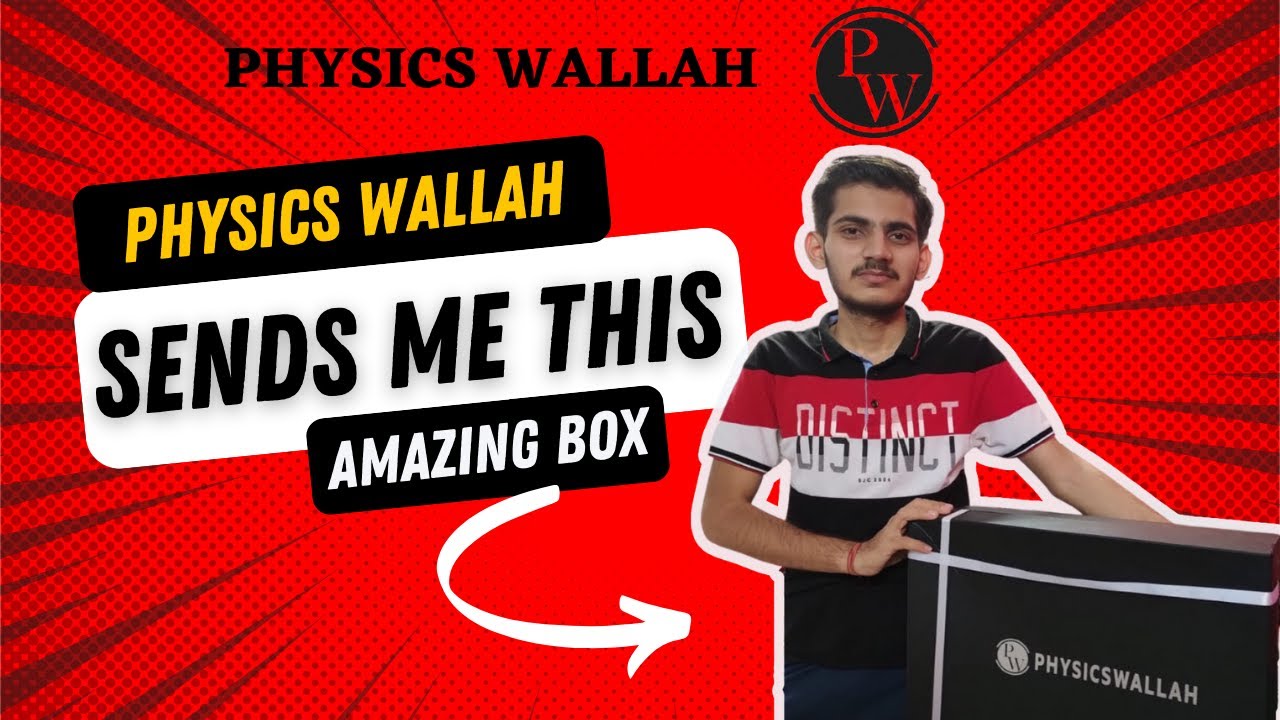 Physics Wallah Sends Me This Amazing Box Unboxing PW Goodies😍😍 