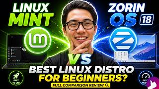 LINUX MINT VS ZORIN OS 🔥 BEST LINUX DISTRO FOR BEGINNERS FULL COMPARISON REVIEW MP4