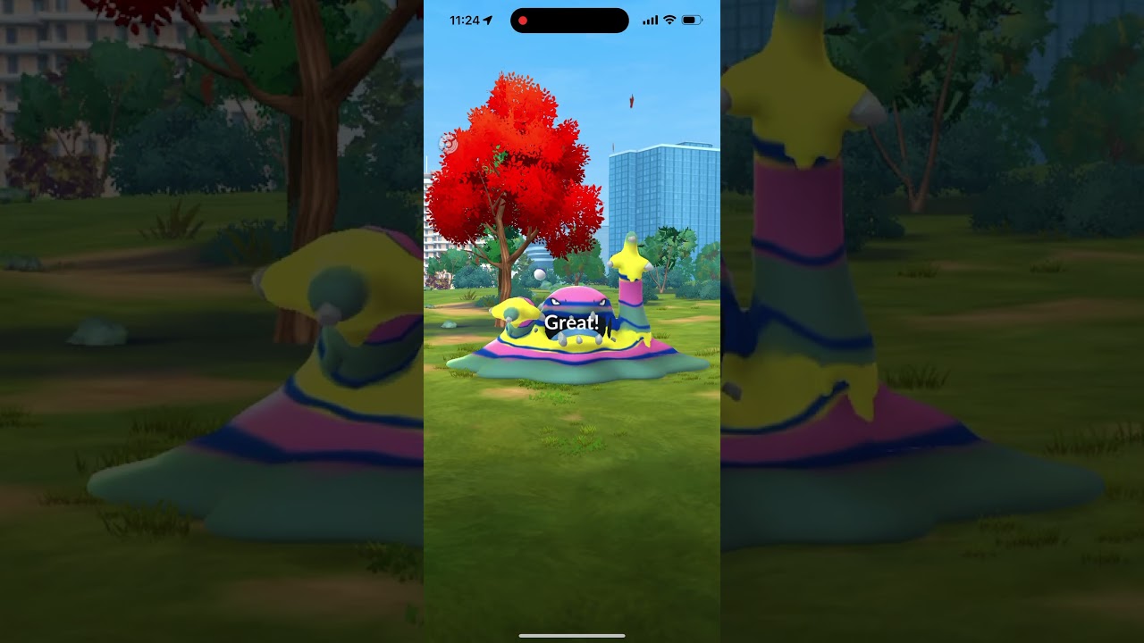 Catching a wild Alolan Muk 