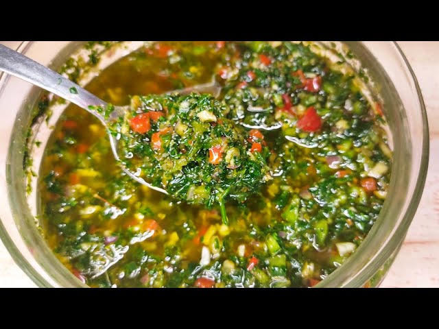 CHIMICHURRI CASERO | ? La mejor forma de hacerlo - El acompañante para  todos tus ASADOS y BBQ´s ?? - YouTube