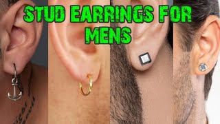 Ear studs collection for men |  Earrings for boys | diamond & magnetic stud Earring designs 2021 screenshot 5