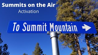 A mild December day for SOTA - Summit Mountain W7A/CS-026