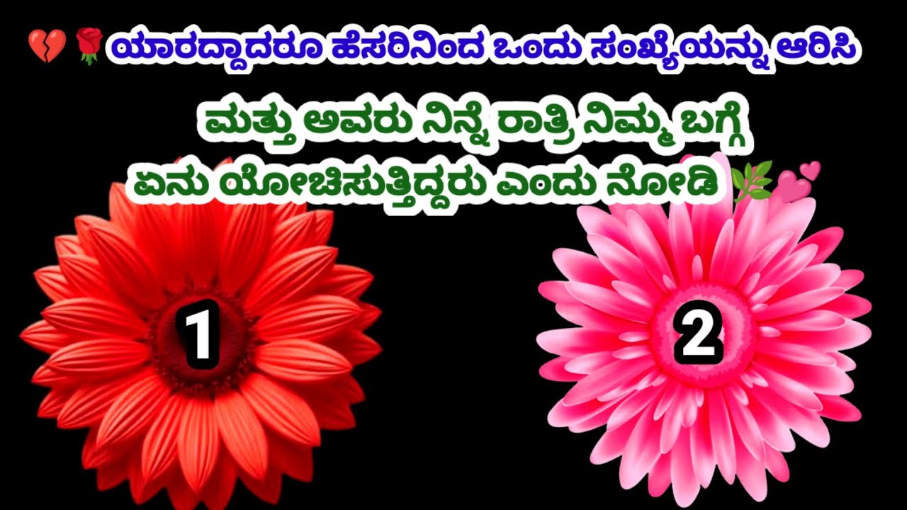 ಯಾರದ್ದಾದರೂ ಹೆಸರಿನಿಂದ ಒಂದು ಸಂಖ್ಯೆಯನ್ನು ಆರಿಸಿ ಅವರು ನಿನ್ನೆ ರಾತ್ರಿ ನಿಮ್ಮ ಬಗ್ಗೆ ಏನು ಯೋಚಿಸುತ್ತಿದ್ದರು ನೋಡಿ 