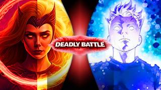 Darkhold Omega Scarlet Witch vs. Franklin Richards: Who Is More Powerful? | What’s On Hollywood