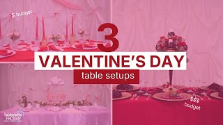 Athlete Statistics Valentine's Day Table Setup: 3 Romantic Looks for Any Budget | Tableclothsfactory.com