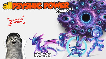 PSYCHIC POWER animash gameplay supreme merge animal, update pack new set animal