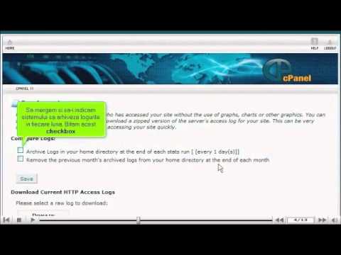 Cum sa lucram cu loguri Raw Access in cPanel