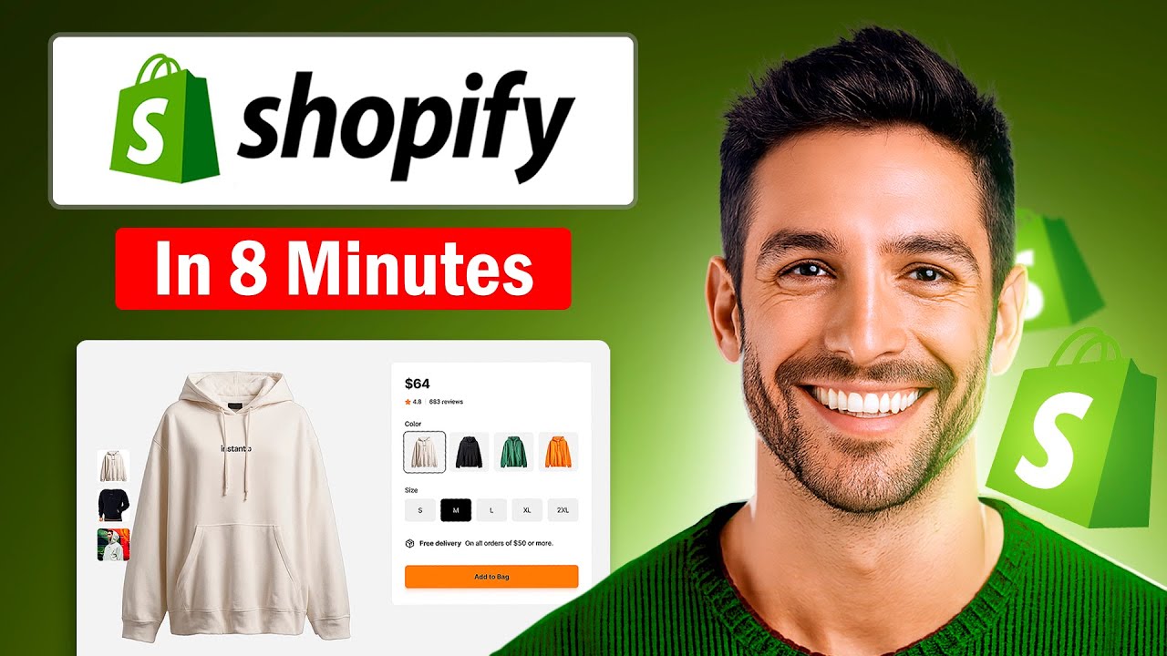 Shopify Tutorial for Beginners 2026 (Setup Your Store In Minutes)