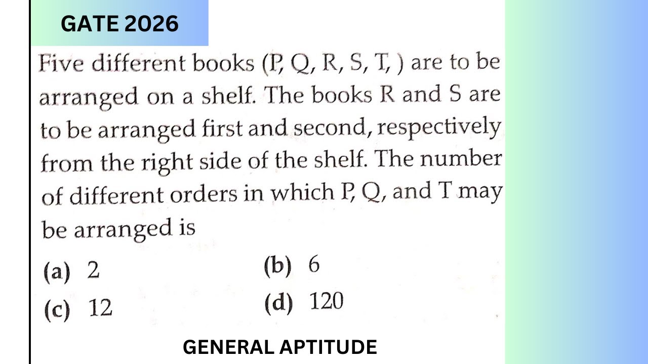 GENERAL APTITUDE EXPECTED IMPORTANT QUESTION || GATE 2026 PREPARATION ...