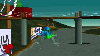 Dos Games: Big Red Racing (USA, Water circuit, Replay)