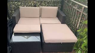 How to Have the Best Private #patio  and #balcony Crownland 7-Piece Outdoor Patio Furniture Review
