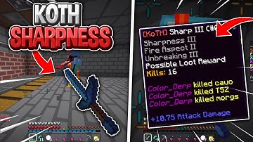 RUNNING IN BASES WITH A KOTH SHARPNESS *20 MIN SPECIAL* | Minecraft HCF
