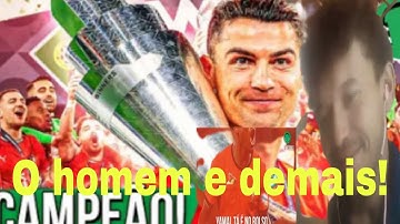 REACT  CRISTIANO RONALDO FEZ DE NOVO! CAMPEÃO DA NATIONS LEAGUE AOS 40! Paródia Oasis