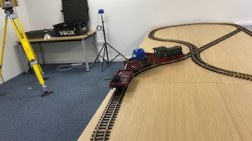 2cm Indoor Positioning demo on a large trainset
