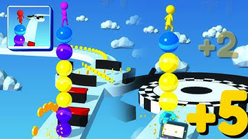 Stack Rider-Android gameplay I NEW MAX LEVEL Mobile Gameplay Walkthrough Update level 105