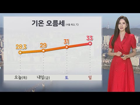 [날씨] 내일 하늘 맑고 낮더위…주후반 기온 오름세 / 연합뉴스TV (YonhapnewsTV)