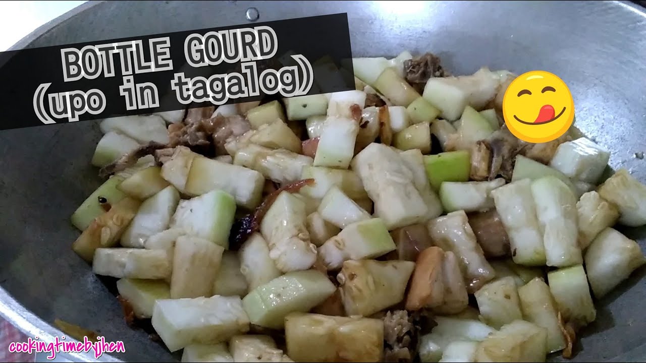 How to cook BOTTLE GOURD (upo in tagalog) w/ leftover chicken YouTube