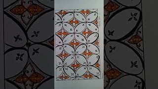 motif geometris kawung putri  cantik #shorts