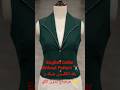 Shawl Collar Without Pattern ✂️ آموزش یقه آرشال بدون الگو | Easy Sewing Tutorial