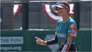 Puerto Ricos Second Baseman Finger-Wags After A Nice Double Play Llws On Espn