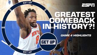 CONDENSED GAME 4 🔥 Relive the MAGIC of the Knicks' 29-PT comeback at MSG 🎥 | Get Up