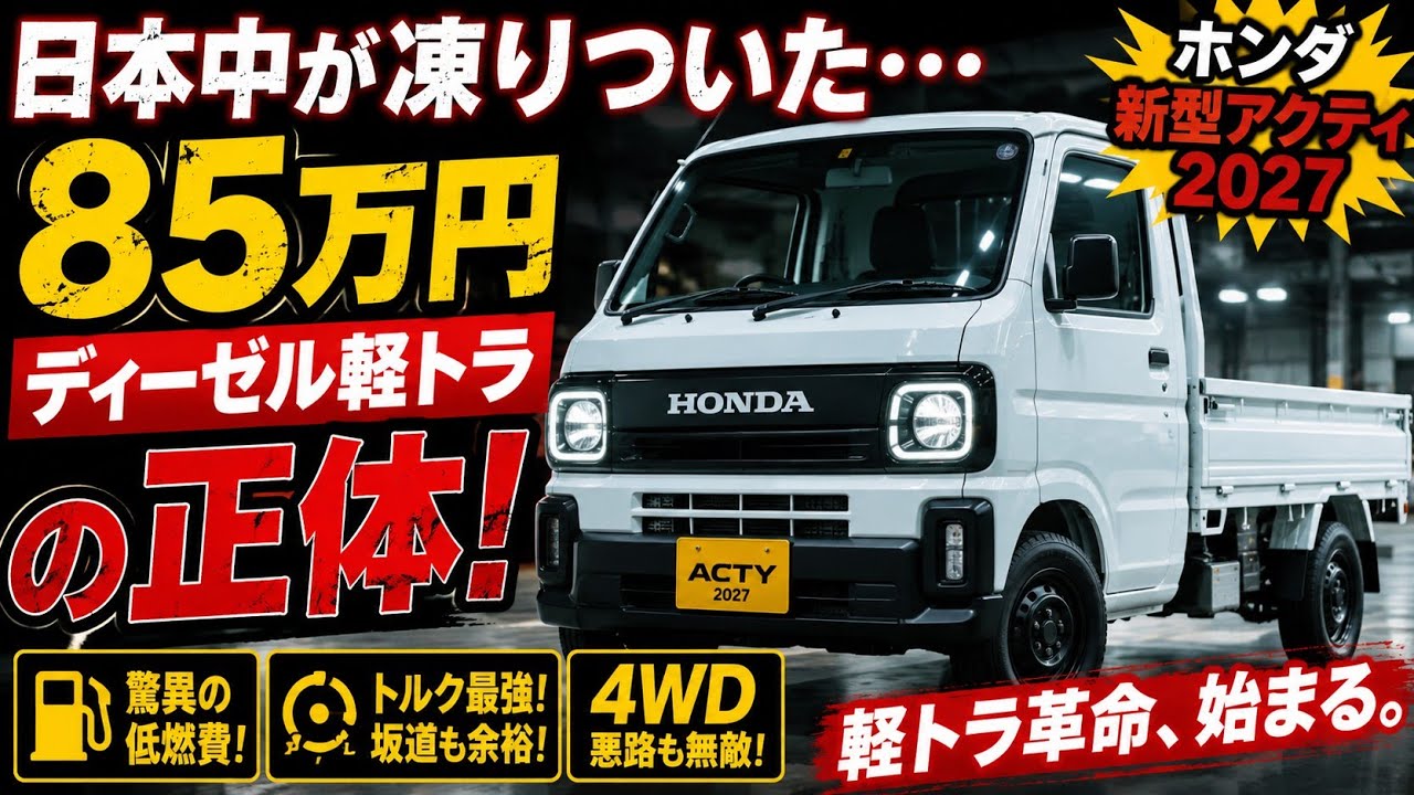 😱 Japan in shock… The all-new 2027 Honda Acty, a game-changing