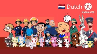 All Cartoon Characters Sings Fireman Sam Theme song 1987 - TV Animation Cyprus Cover (Dutch Dub)