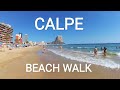 Calpe - Spain - Beach Walk - Arenal Bol Beach - Paseo por Playa del Arenal Bol - Spain