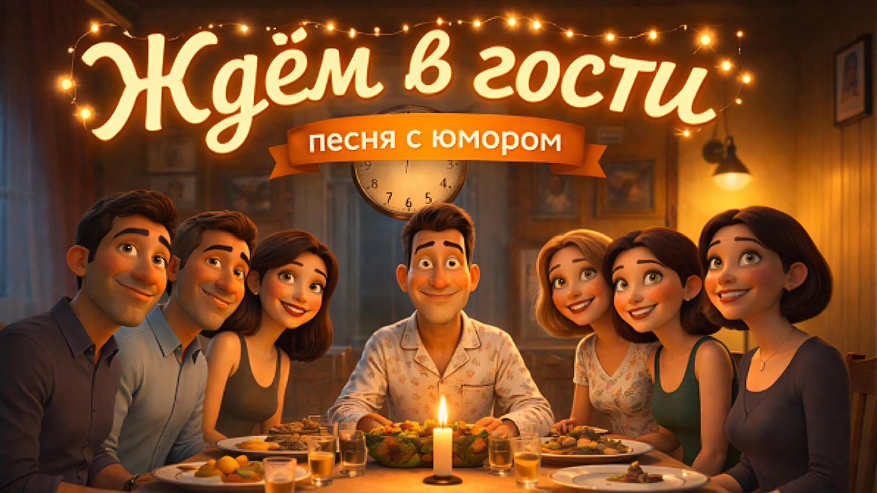Пятый час сидим 😂 Когда гости не уходят | Смешная песня про застолье