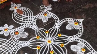 Download lagu 3*4*5 dots daily kolam 🌺 simple and beautiful rangoli 🌺 festival rangoli #muggulu #rangoli #kolam