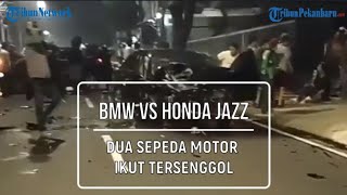 Rekaman CCTV, Detik-detik Tabrakan Mobil di Cipete Raya, Jakarta Selatan