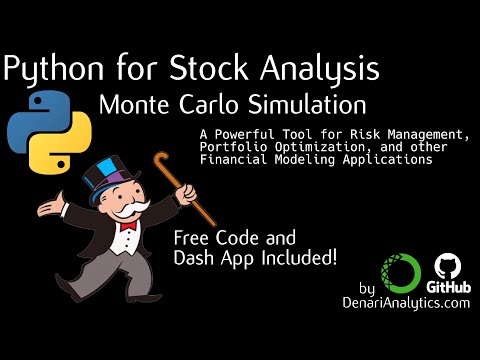 Anayse the Stock Market with Python Monte Carlo Simulations - Free Python Code Included