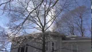 Waltham FD fights Large House Fire