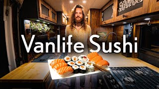 Making Sushi in a Van | VANLIFE FEAST screenshot 5