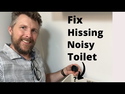 How to fix a hissing toilet. Two causes.
