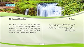 20 | Dhaaha |Meshaari Raashid |Faaris Cabaad |Saabir Cabdul Xaakim |Sacad Al-Qamdi | سورة طه
