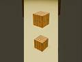 Dropping Minecraft Wooden Blocks on Wooden Blocks | 1 to 4,096 Blocks #3dart #asmr #satisfying