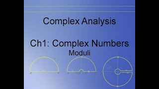 Complex Analysis Chapter 1.4: Moduli