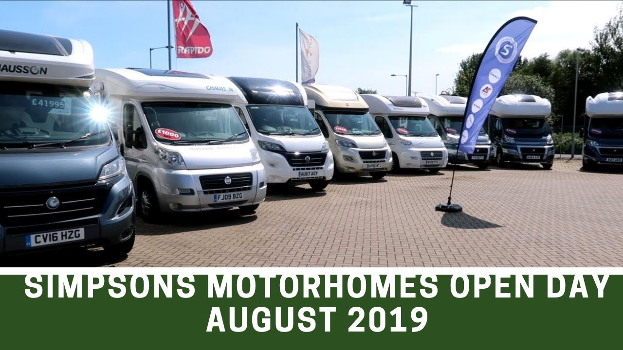 Motorhomes for Sale Open Day at Simpsons Motorhomes, Great Yarmouth